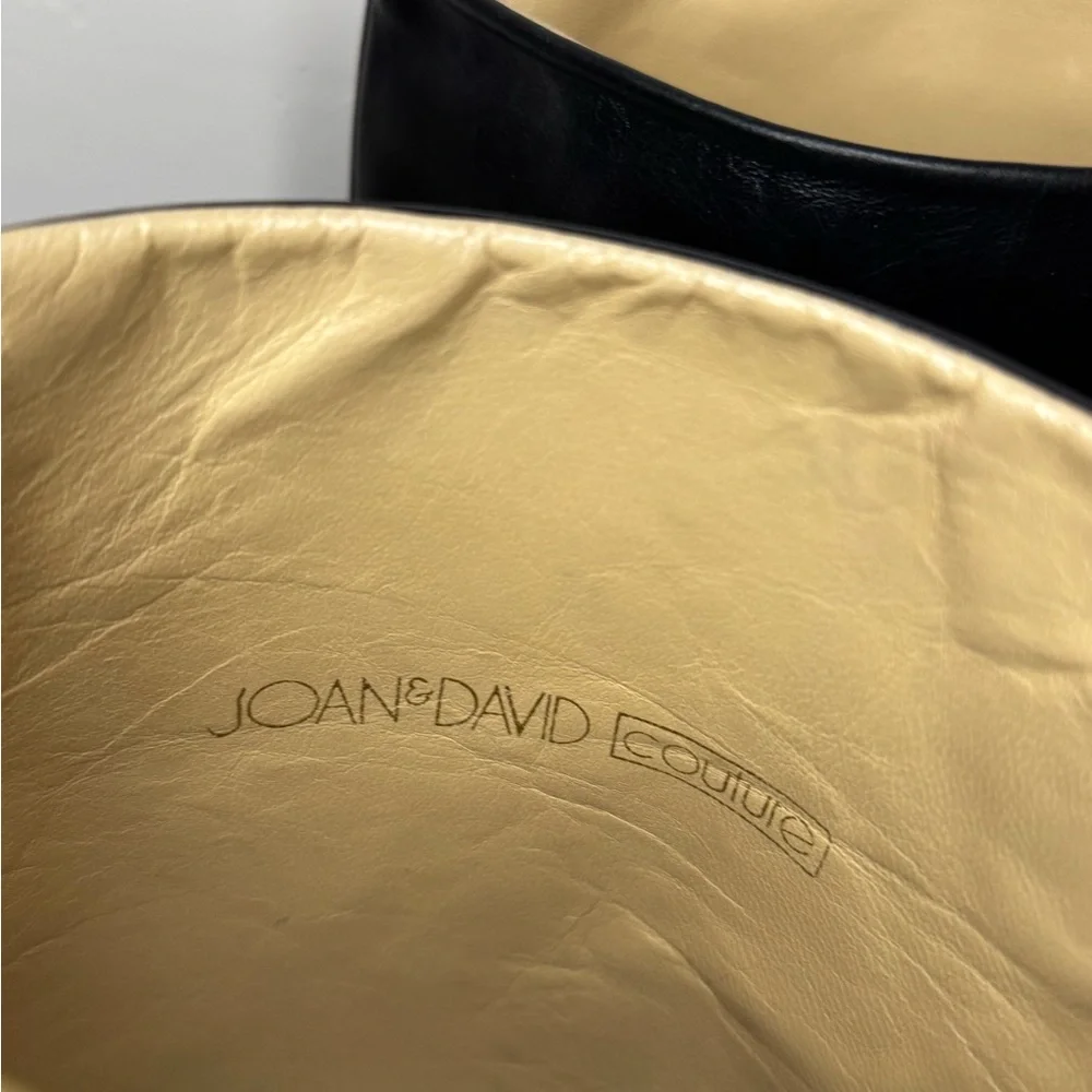 Joan & David Black Leather Over-the-Knee Boots